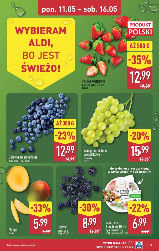 Aldi gazetka promocyjna 11.05-16.05.2026 — strona 3 z 42