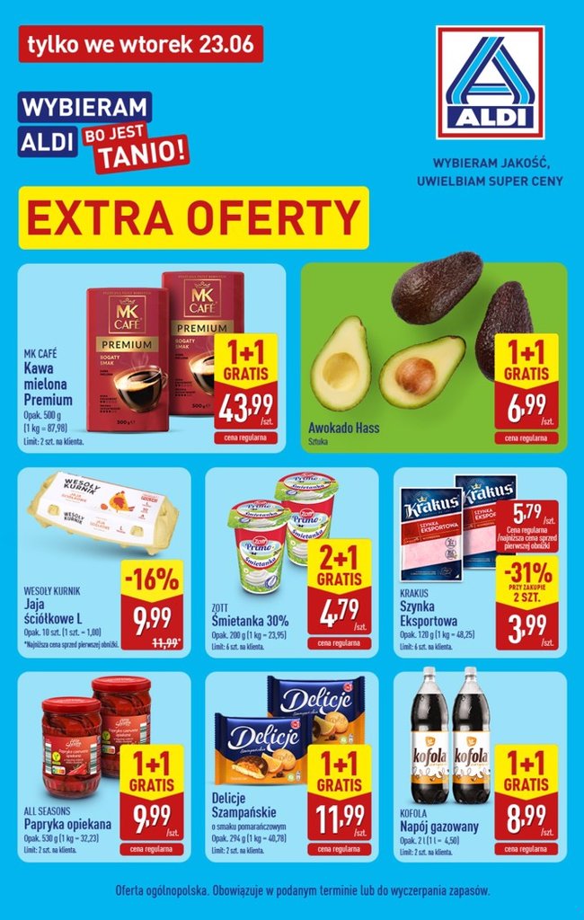 Aldi gazetka promocyjna 23.06.2026 — strona 1 z 2