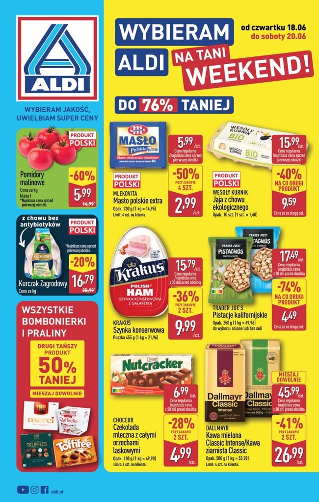 Aldi gazetka promocyjna 18.06-20.06.2026 — strona 1 z 16