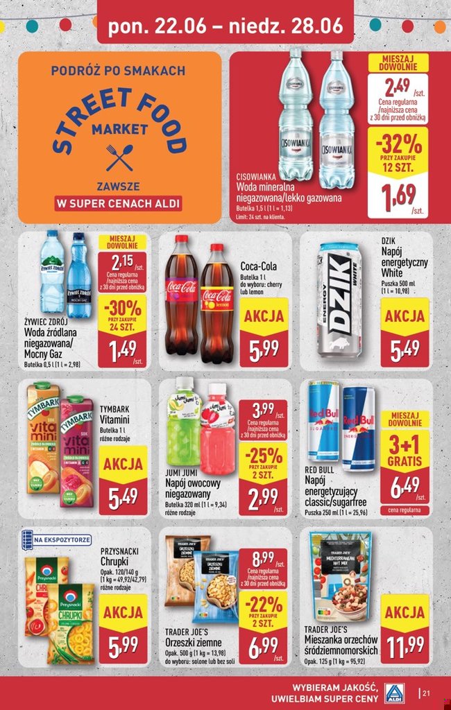 woda źródlana niegazowana/mocny gaz