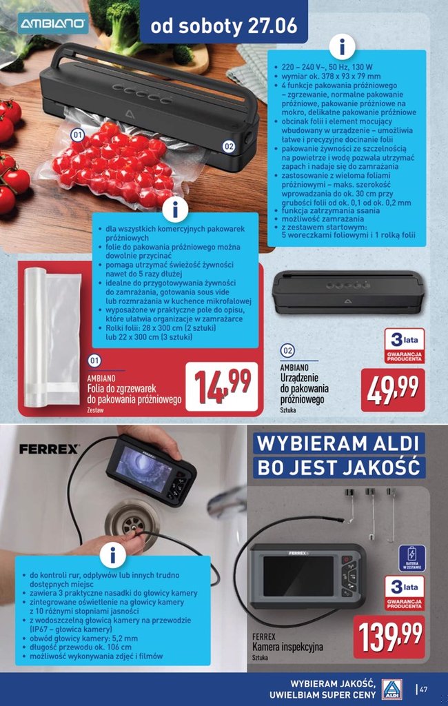 Aldi gazetka promocyjna 22.06-28.06.2026 — strona 47 z 51