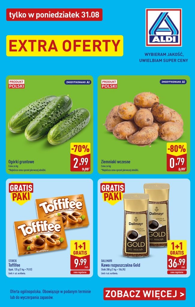 Aldi gazetka promocyjna 31.08.2026 — strona 1 z 2