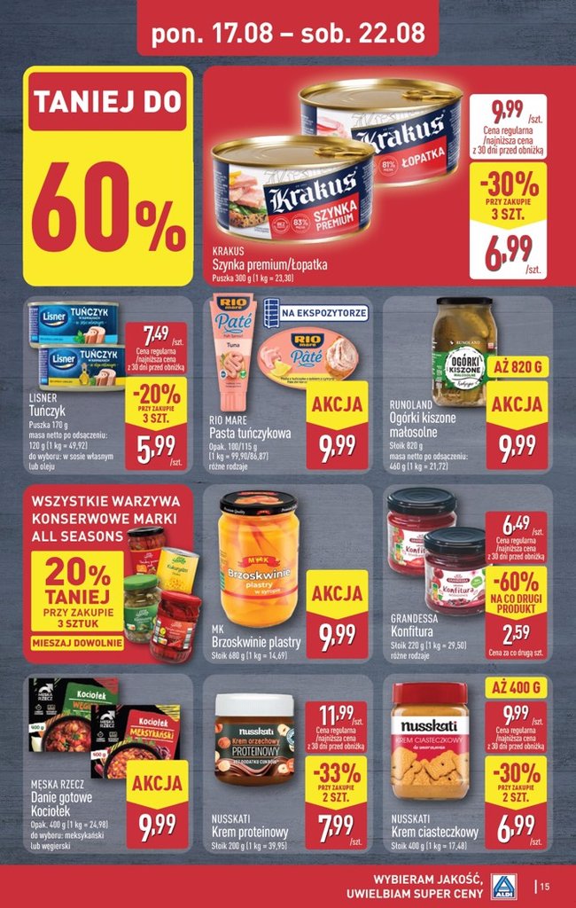 Aldi gazetka promocyjna 17.08-22.08.2026 — strona 15 z 44