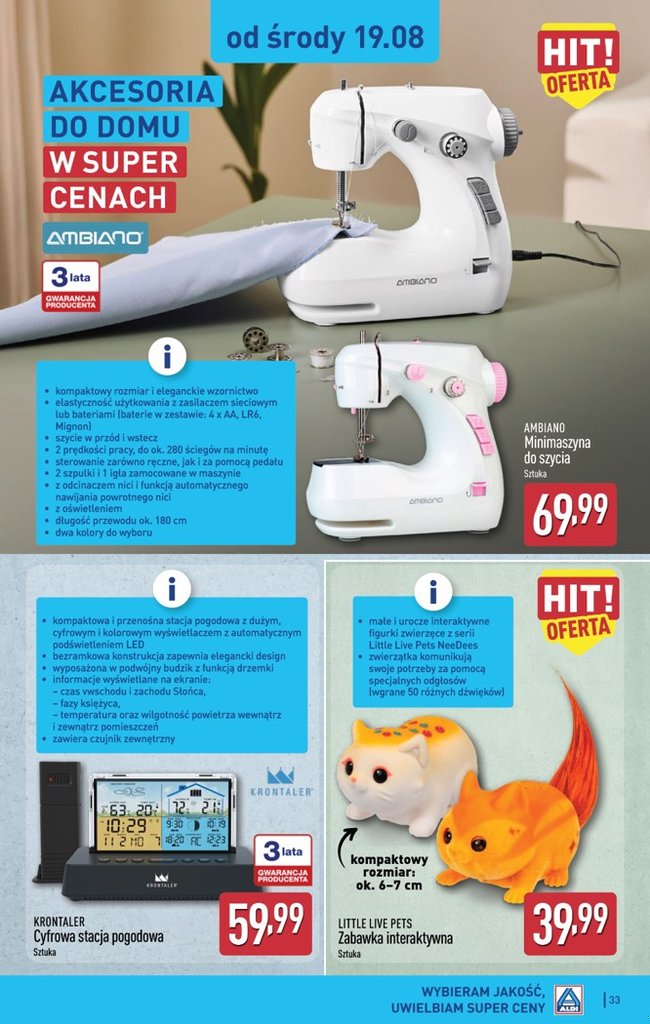 Aldi gazetka promocyjna 17.08-22.08.2026 — strona 33 z 44