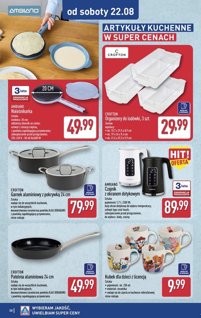 Aldi gazetka promocyjna 17.08-22.08.2026 — strona 38 z 44