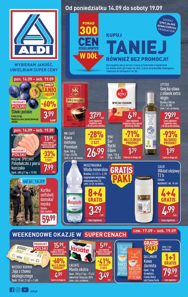 Aldi — Pełna oferta cw38 (14-19.09, wkładka non-food do 22.09) — okładka