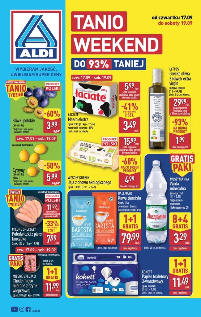 Aldi — Tanio Weekend cw38 (17-19.09) — okładka