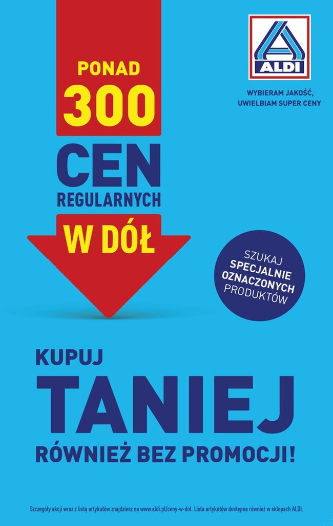 Aldi — Ceny w dół cw38 (14-19.09, nowe ceny regularne) — okładka