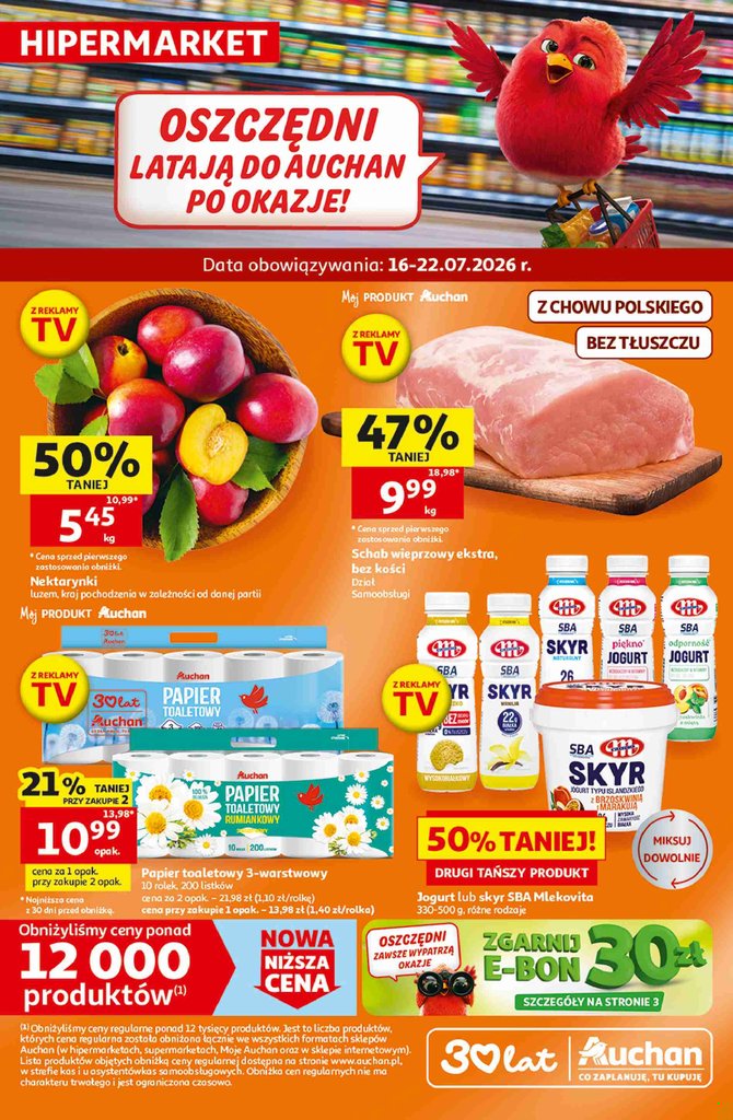 Auchan gazetka promocyjna 16.07-22.07.2026 — strona 1 z 41