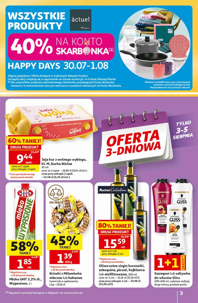 Auchan gazetka promocyjna 30.07-05.08.2026 — strona 3 z 38