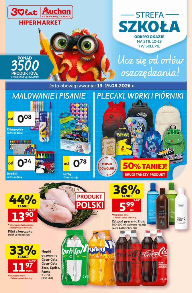 Auchan gazetka promocyjna 13.08-19.08.2026 — strona 1 z 38