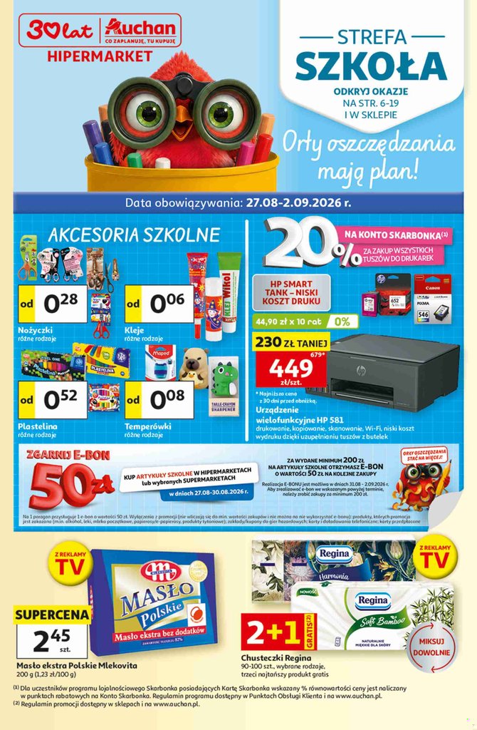 Auchan — 30 lat Hipermarket (27.08-2.09) — okładka