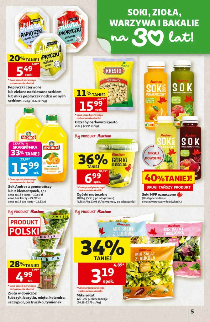 Auchan gazetka promocyjna 06.08-12.08.2026 — strona 5 z 41