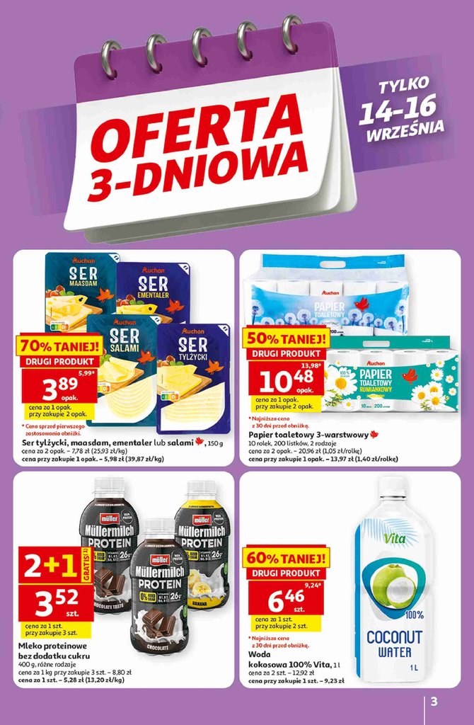 Auchan gazetka promocyjna 10.09-16.09.2026 — strona 3 z 49