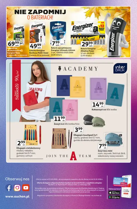 Auchan gazetka promocyjna 15.10-21.10.2026 — strona 44 z 44