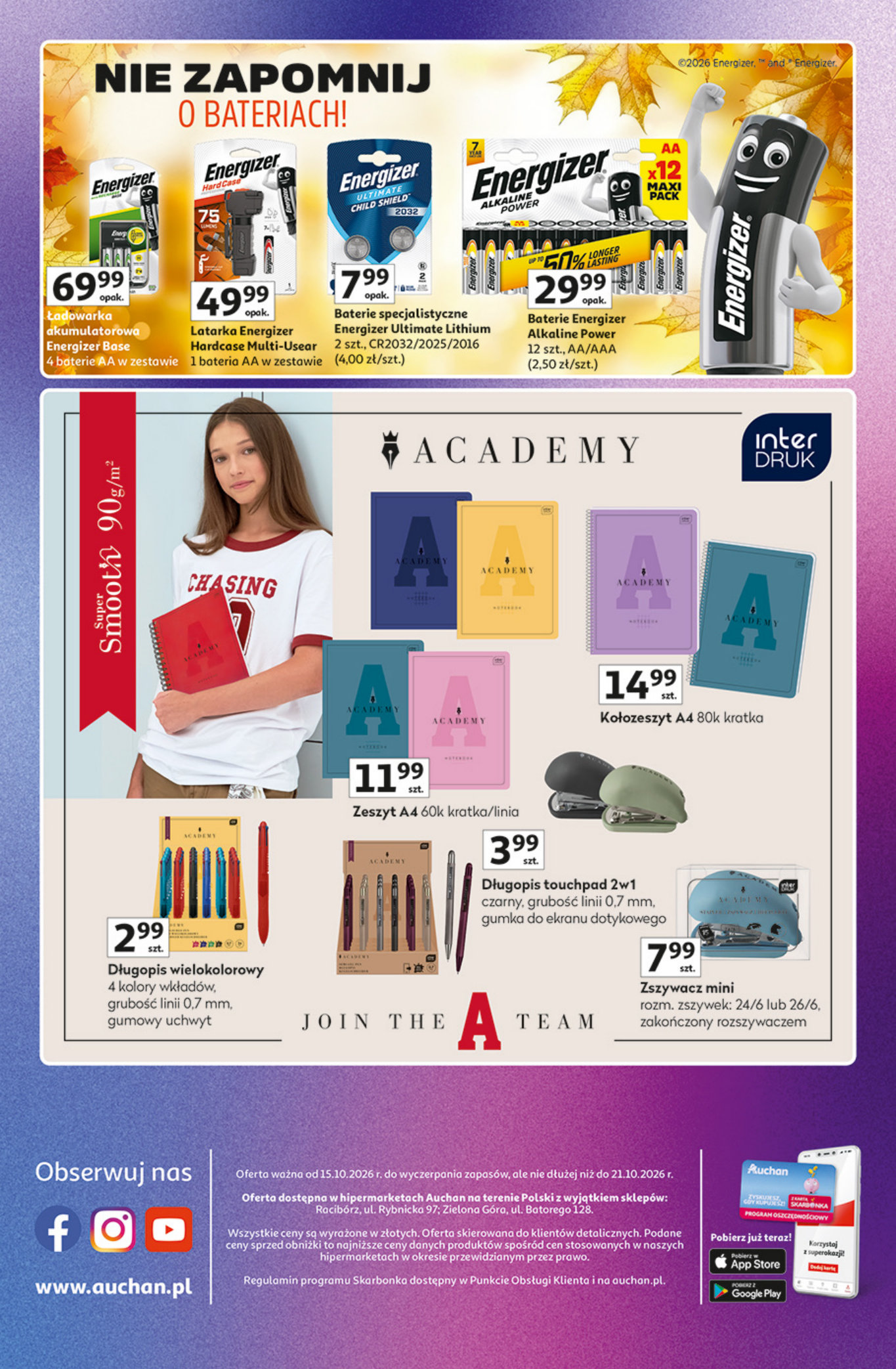 Auchan gazetka promocyjna 15.10-21.10.2026 — strona 44 z 44