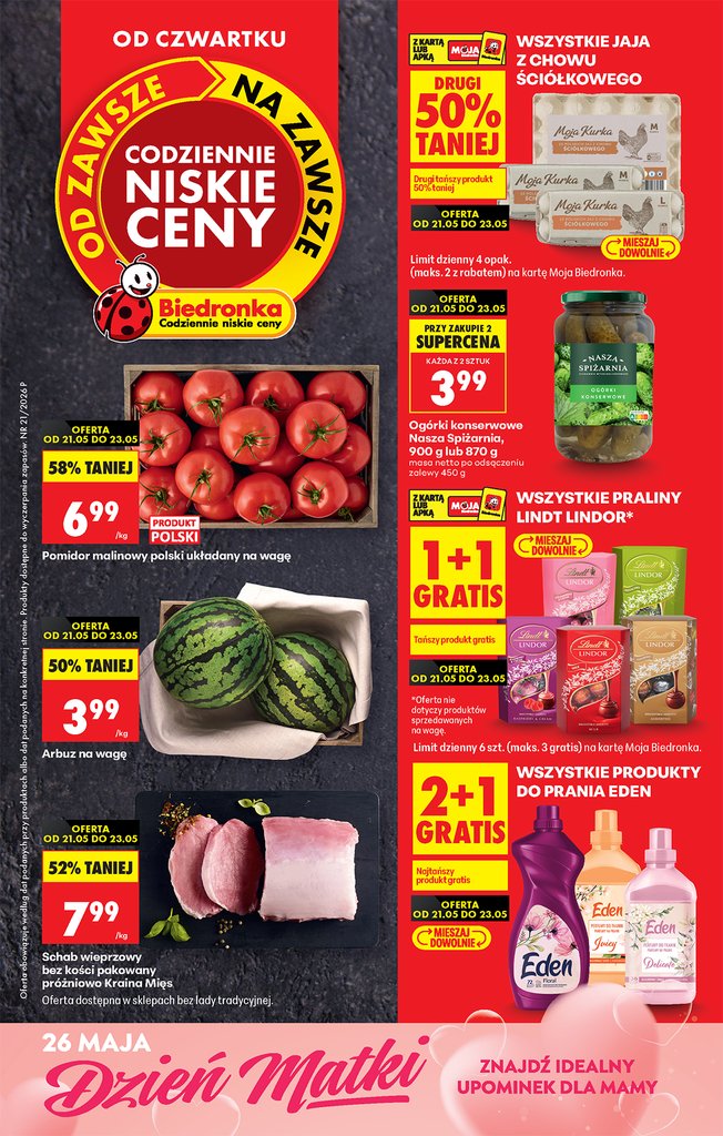 Biedronka gazetka promocyjna 21.05-23.05.2026 — strona 1 z 72