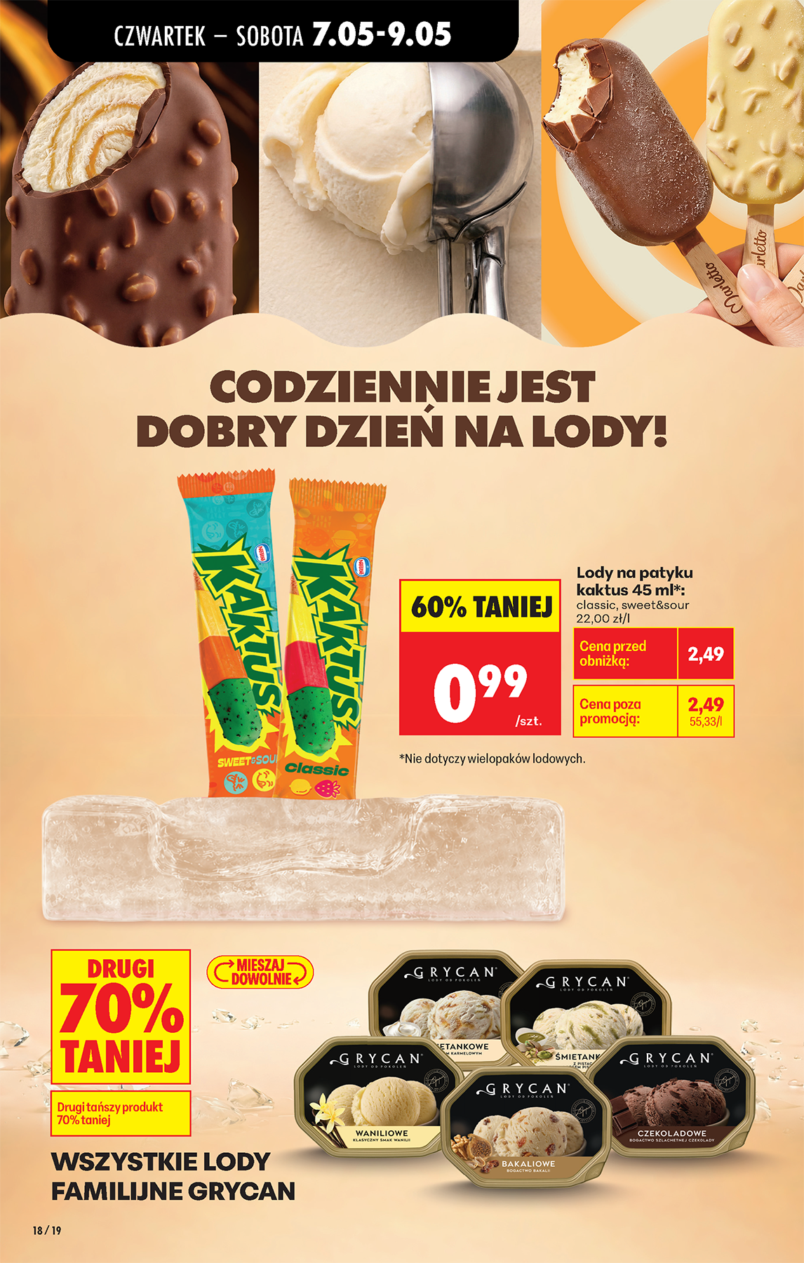 lody na patyku kaktus