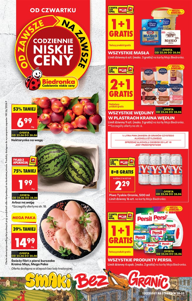 Biedronka gazetka promocyjna 25.06-28.06.2026 — strona 1 z 84