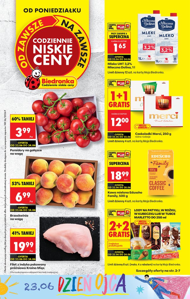 Biedronka gazetka promocyjna 22.06-24.06.2026 — strona 1 z 96
