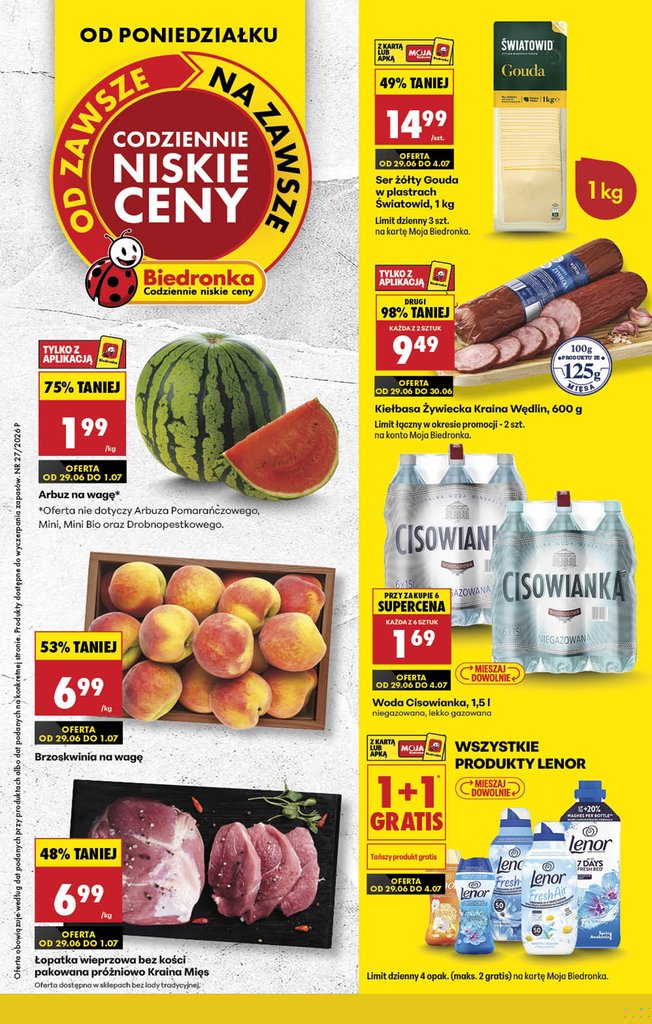 Biedronka gazetka promocyjna 29.06-01.07.2026 — strona 1 z 86