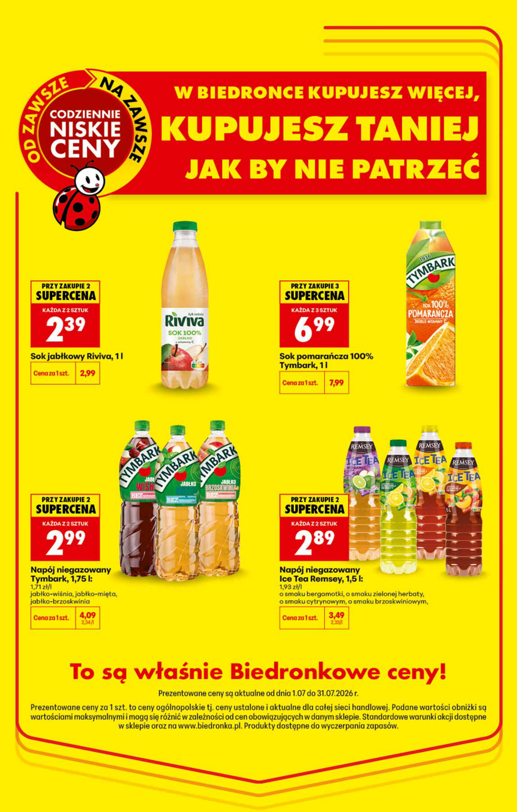 Biedronka gazetka promocyjna 01.07-31.07.2026 — strona 1 z 4
