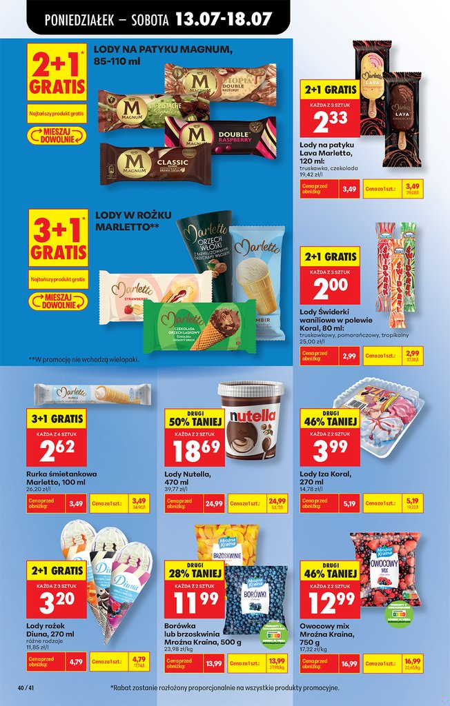 lody Świderki waniliowe w polewie