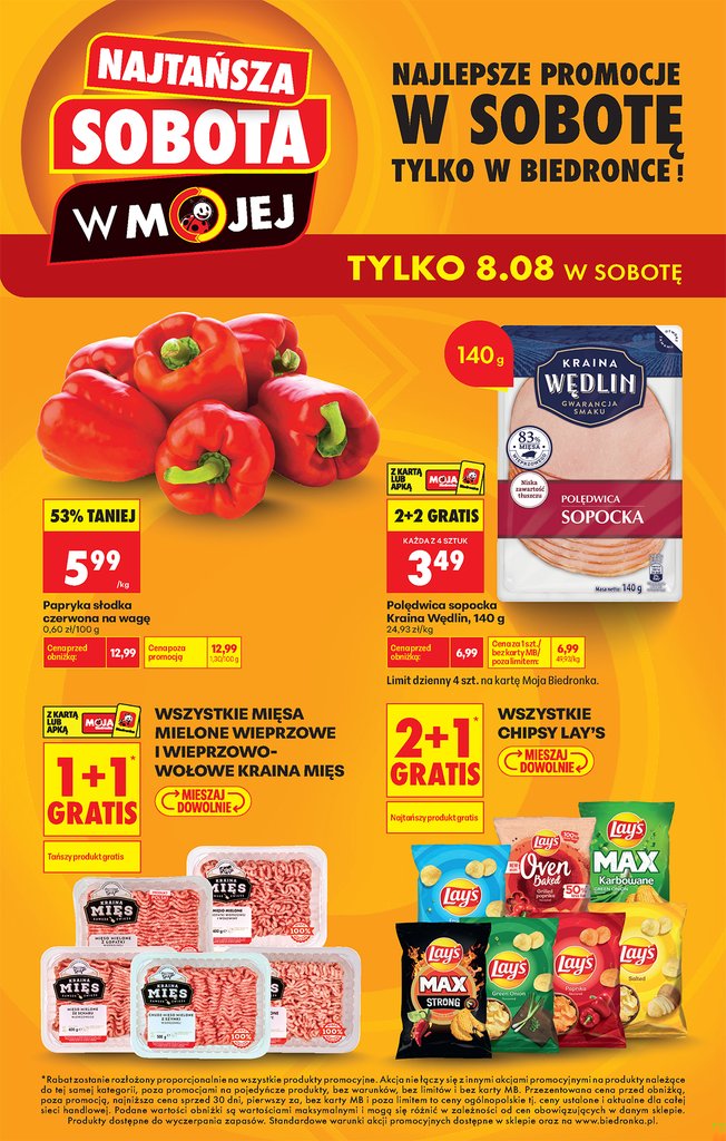 Biedronka gazetka promocyjna 08.08.2026 — strona 1 z 2