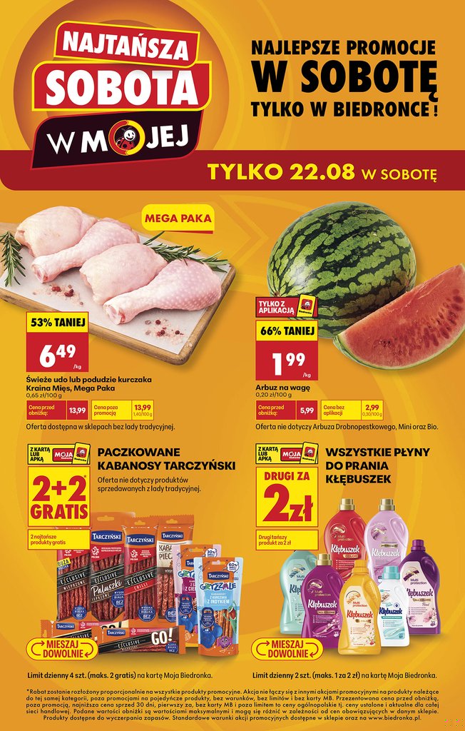 Biedronka gazetka promocyjna 22.08.2026 — strona 1 z 4