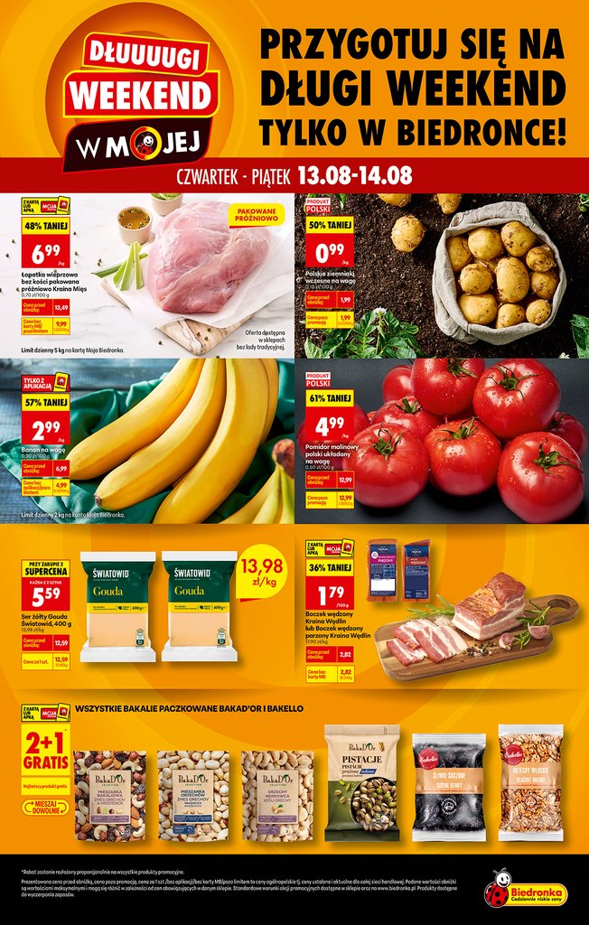 Biedronka gazetka promocyjna 13.08-14.08.2026 — strona 1 z 4