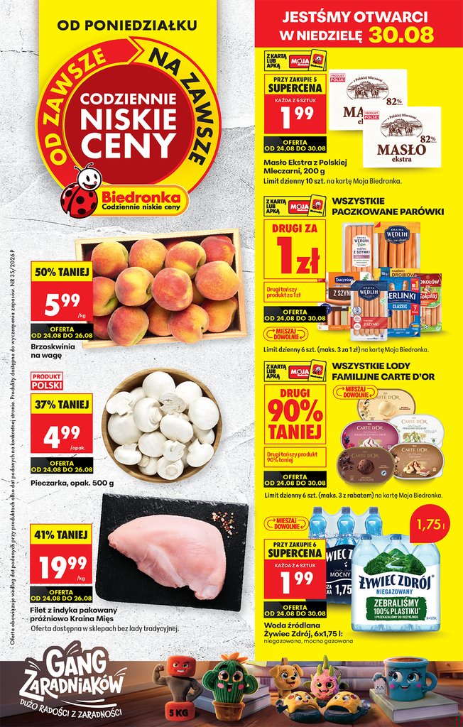 Biedronka gazetka promocyjna 24.08-30.08.2026 — strona 1 z 97