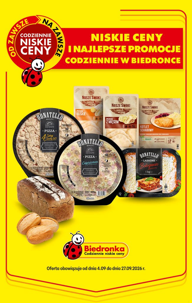 Biedronka — Codziennie niskie ceny, oferta wieloopakowa (4-27.09) — okładka