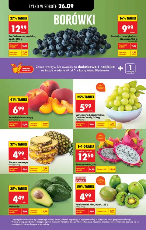 Biedronka gazetka promocyjna 26.09.2026 — strona 1 z 2