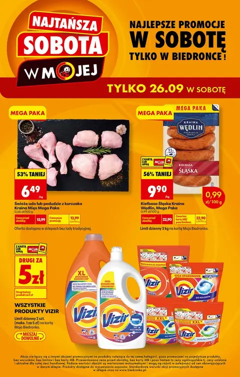 Biedronka gazetka promocyjna 26.09.2026 — strona 1 z 3