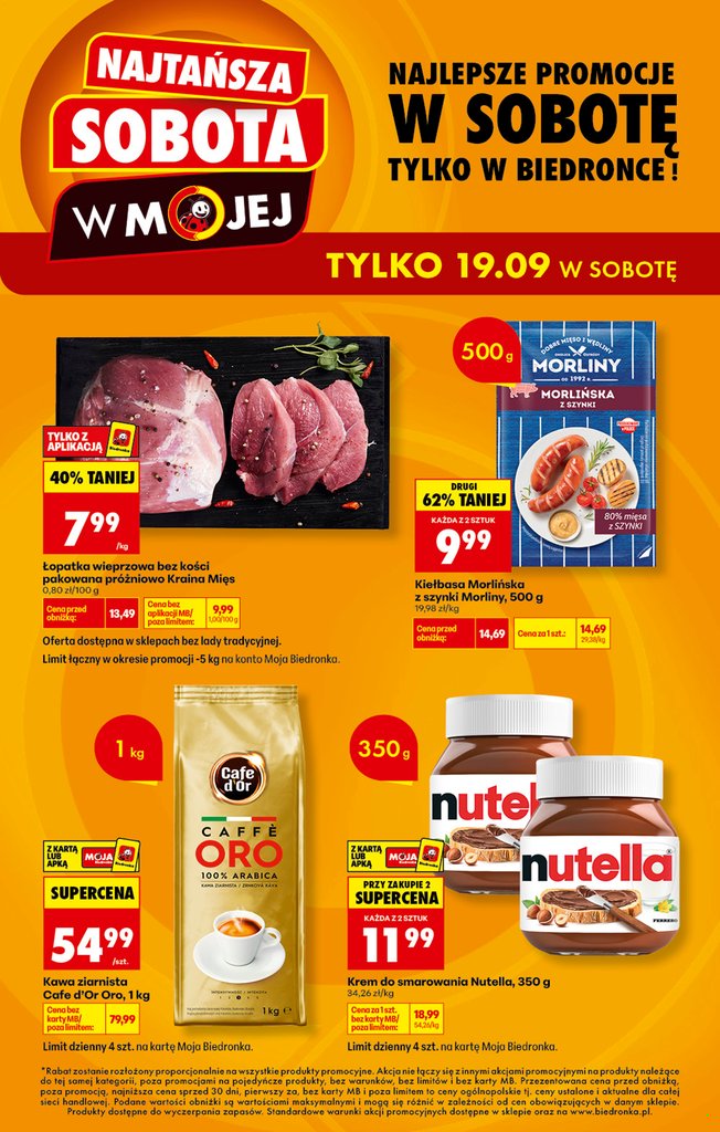 Biedronka gazetka promocyjna 19.09.2026 — strona 1 z 4