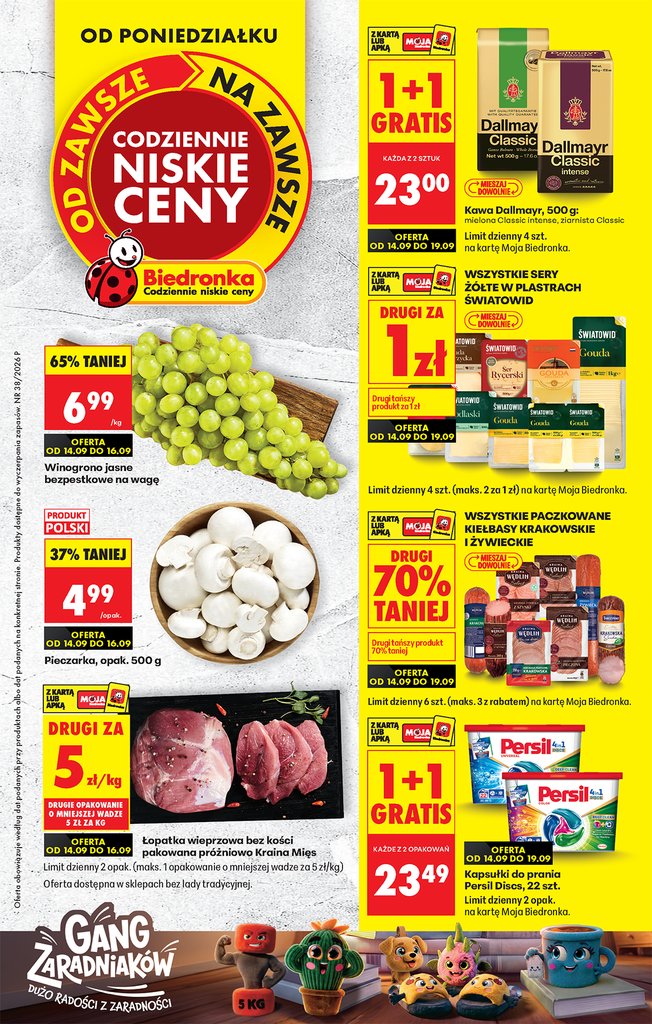 Biedronka gazetka promocyjna 14.09-19.09.2026 — strona 1 z 99