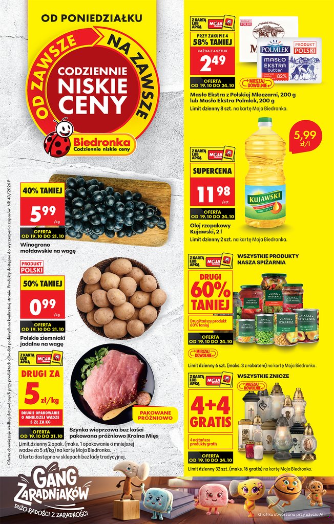 Biedronka gazetka promocyjna 19.10-24.10.2026 — strona 1 z 97
