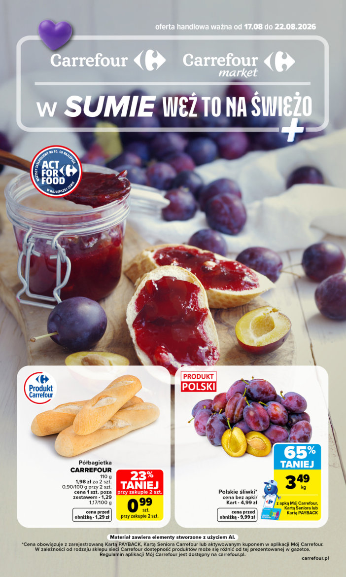Carrefour gazetka promocyjna 17.08-22.08.2026 — strona 1 z 5