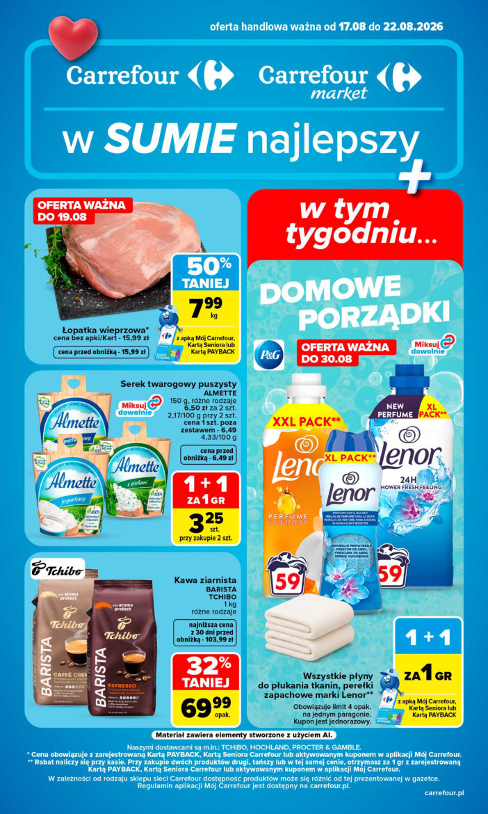 Carrefour gazetka promocyjna 17.08-22.08.2026 — strona 1 z 59