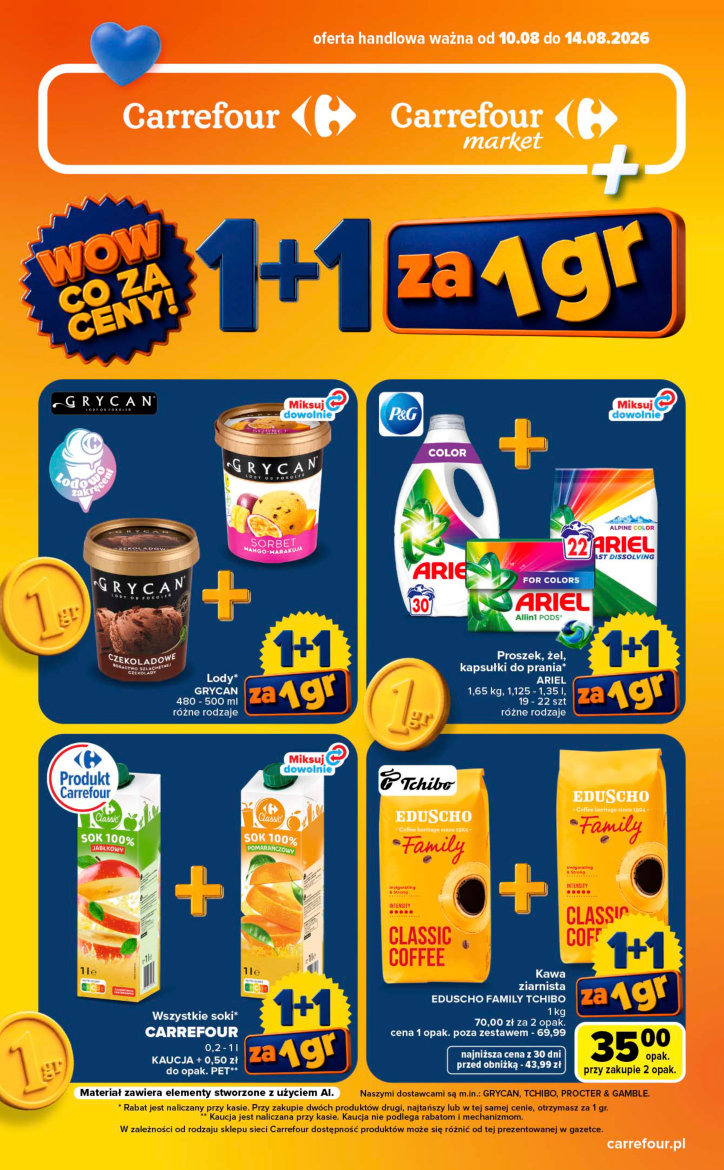 Carrefour gazetka promocyjna 10.08-14.08.2026 — strona 1 z 20