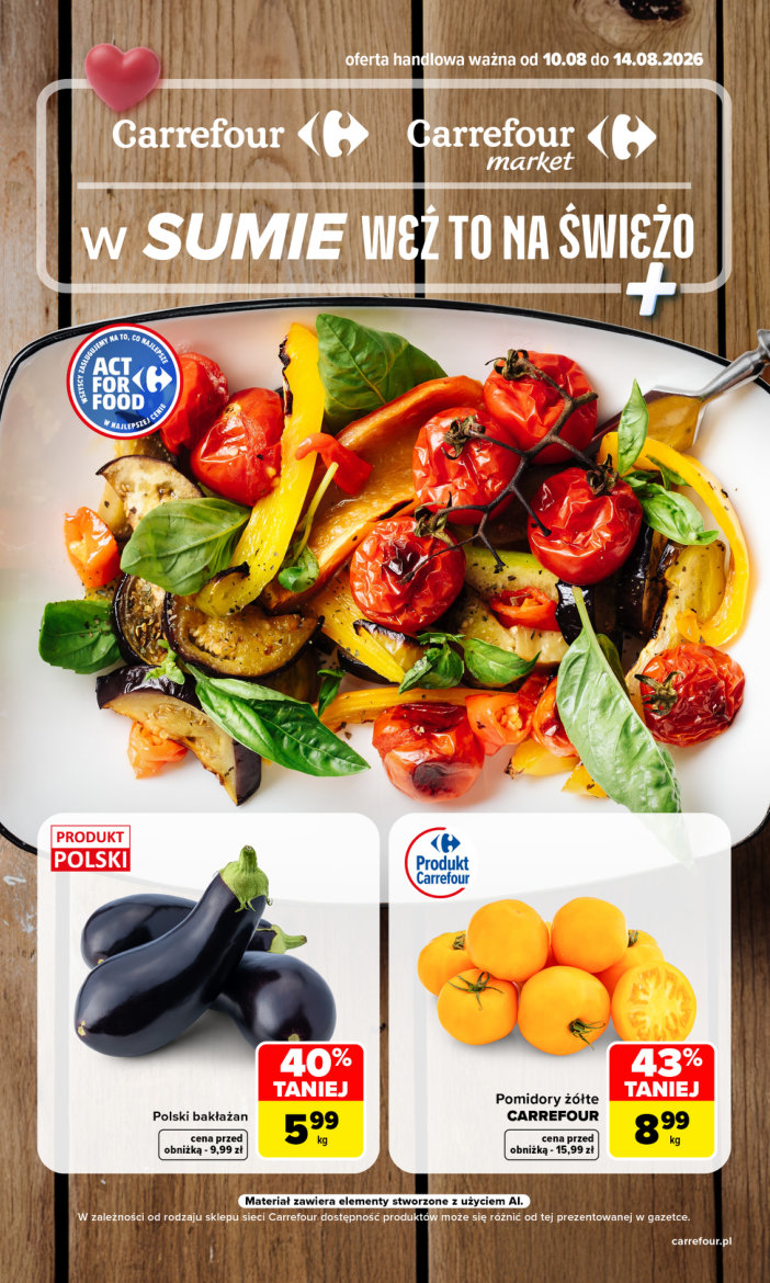 Carrefour gazetka promocyjna 10.08-14.08.2026 — strona 1 z 7