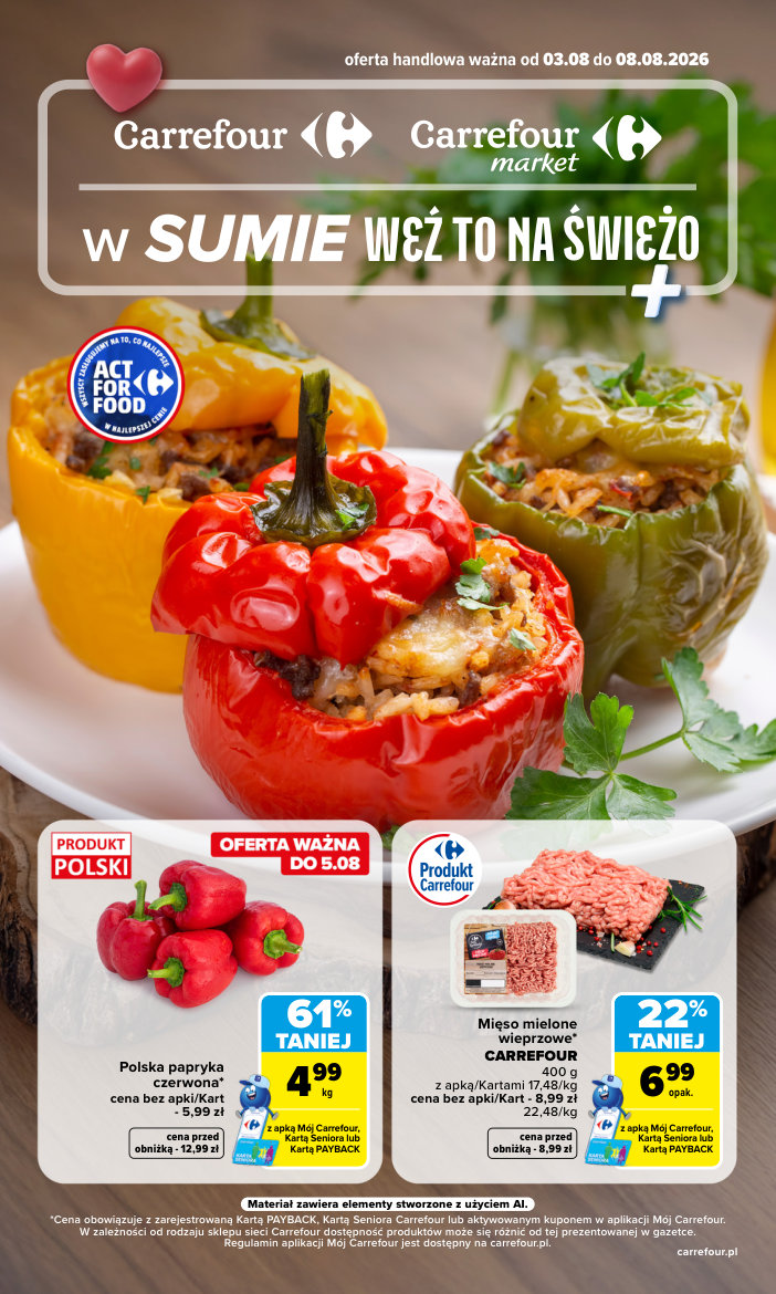 Carrefour gazetka promocyjna 03.08-08.08.2026 — strona 1 z 7