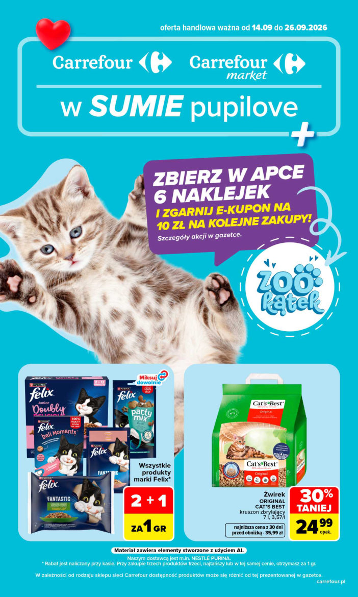 Carrefour, Market — w SUMIE pupilove (14-26.09) — okładka