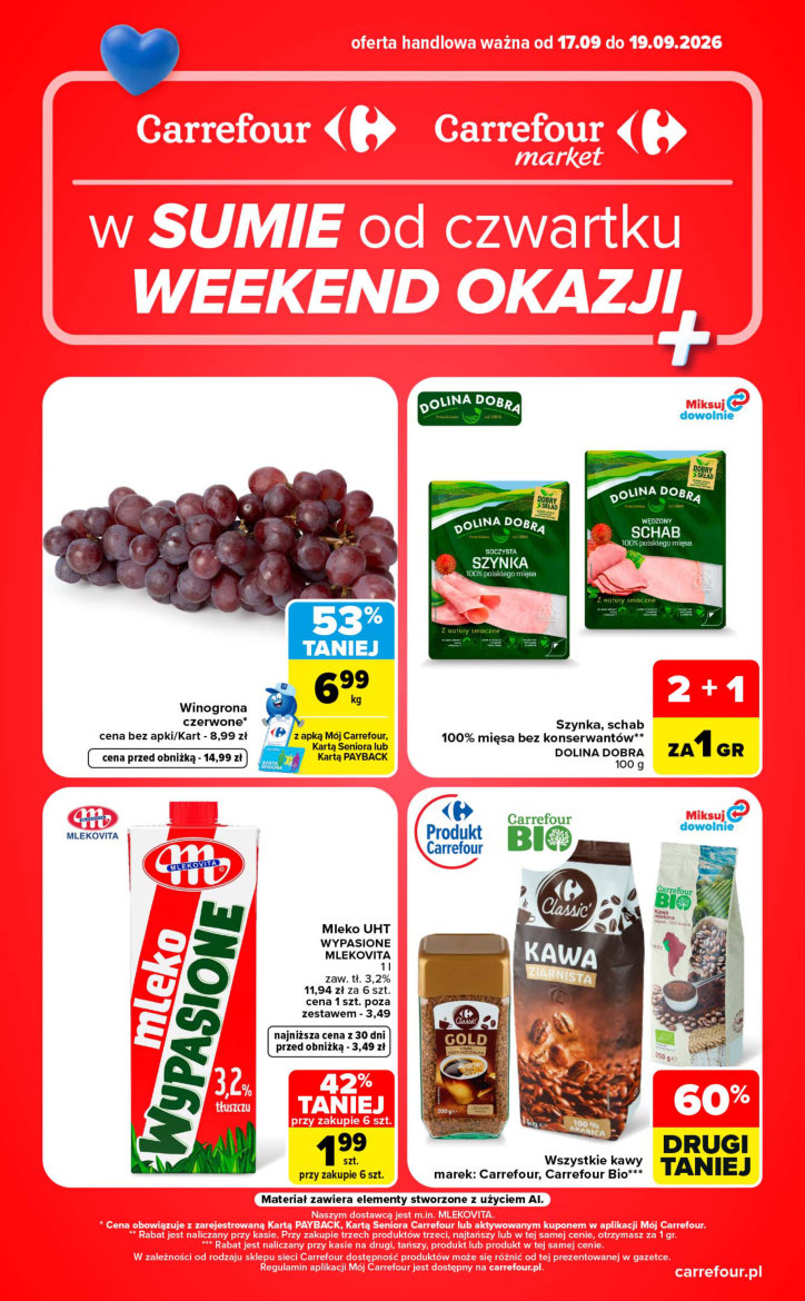 Carrefour gazetka promocyjna 17.09-19.09.2026 — strona 1 z 17