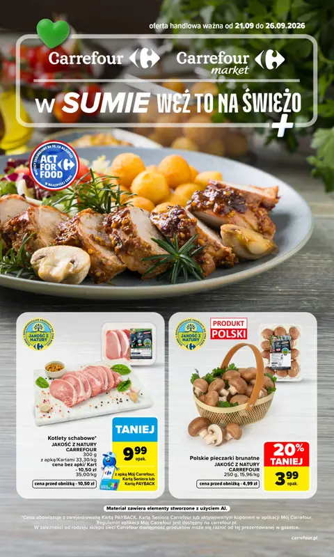 Carrefour gazetka promocyjna 21.09-26.09.2026 — strona 1 z 10