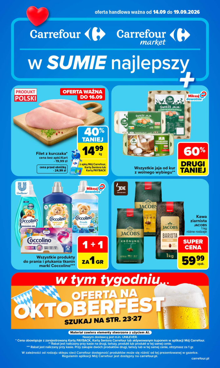 Carrefour, Market — w SUMIE najlepszy, od poniedziałku (14-19.09) — okładka