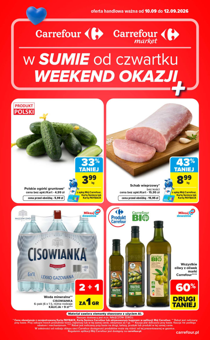 Carrefour gazetka promocyjna 10.09-12.09.2026 — strona 1 z 16