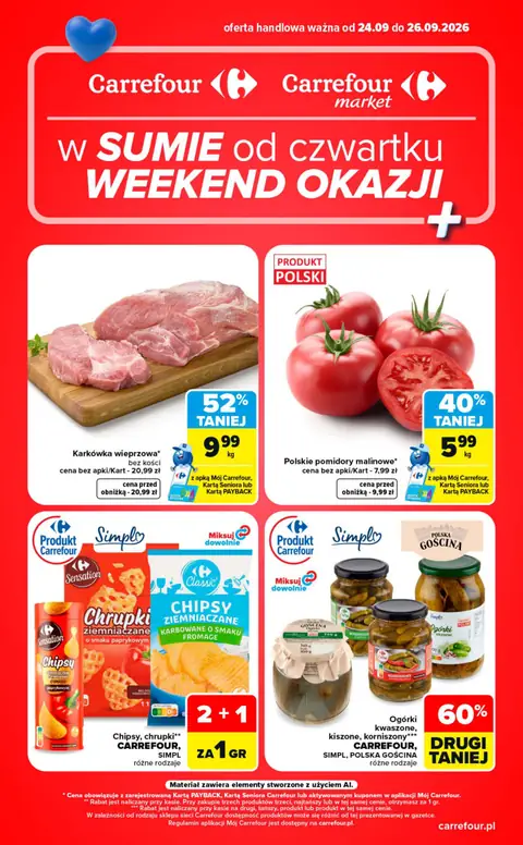 Carrefour gazetka promocyjna 24.09-26.09.2026 — strona 1 z 17