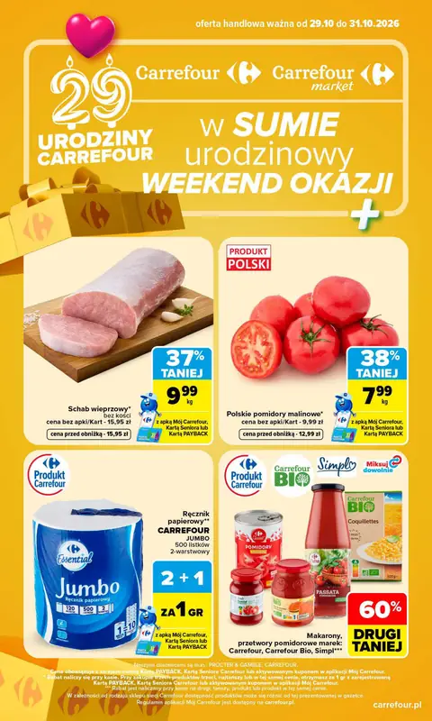 Carrefour gazetka promocyjna 29.10-31.10.2026 — strona 1
