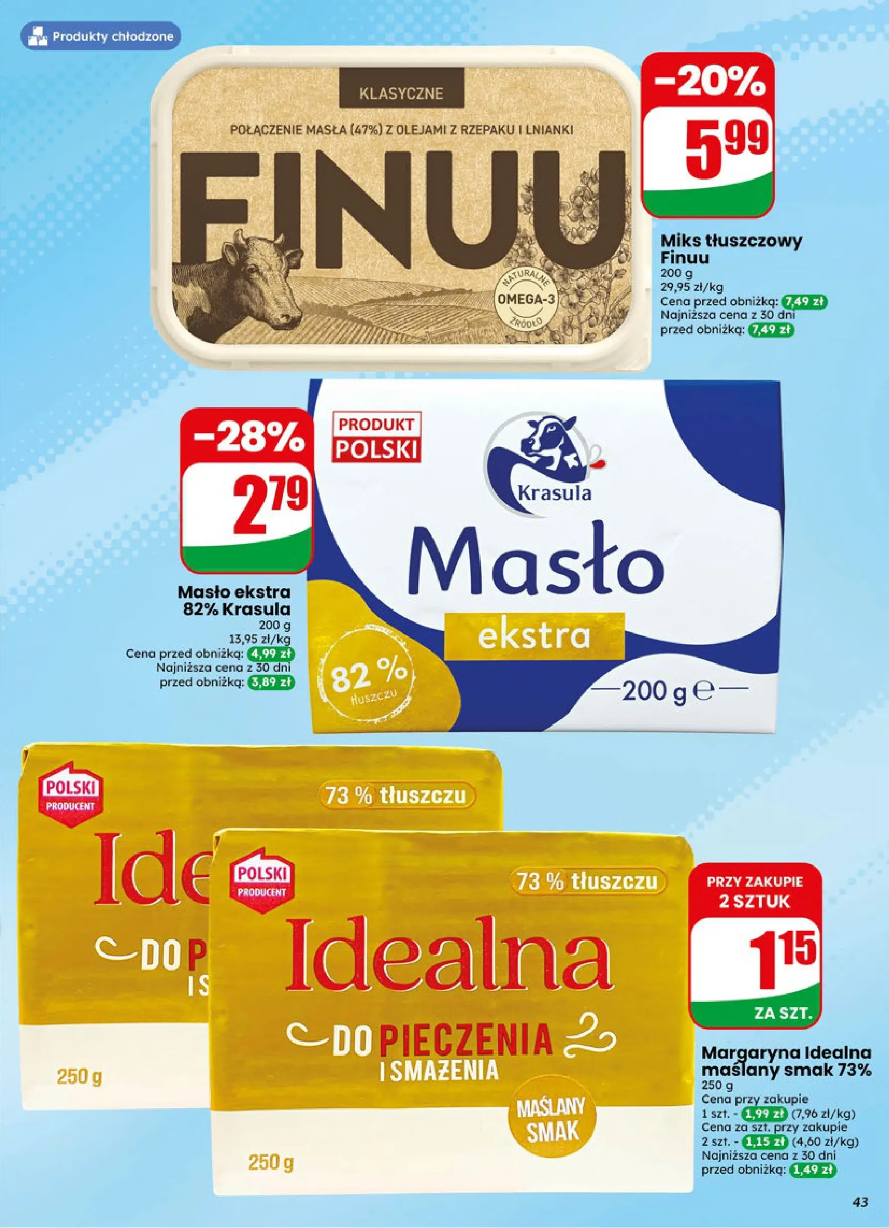 margaryna maślany smak 73%